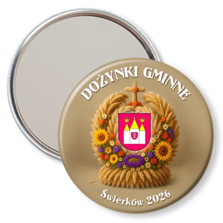 przypinka lusterko Dożynki Gminne Świerków 2026