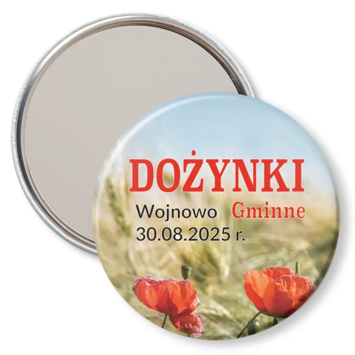 przypinka lusterko Dożynki Gminne Wojnowo 2025