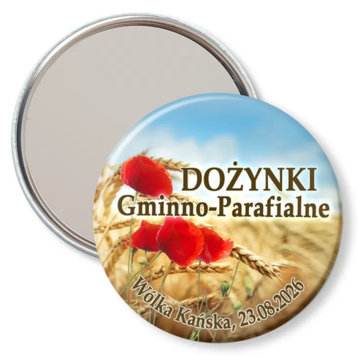 przypinka lusterko Dożynki Gminno-Parafialne Wólka Kańska