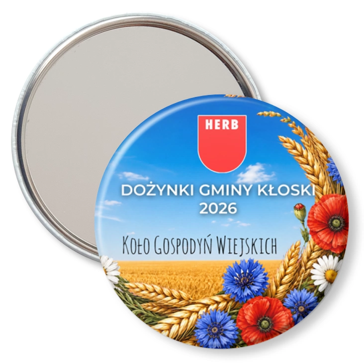 przypinka lusterko Dożynki KGW