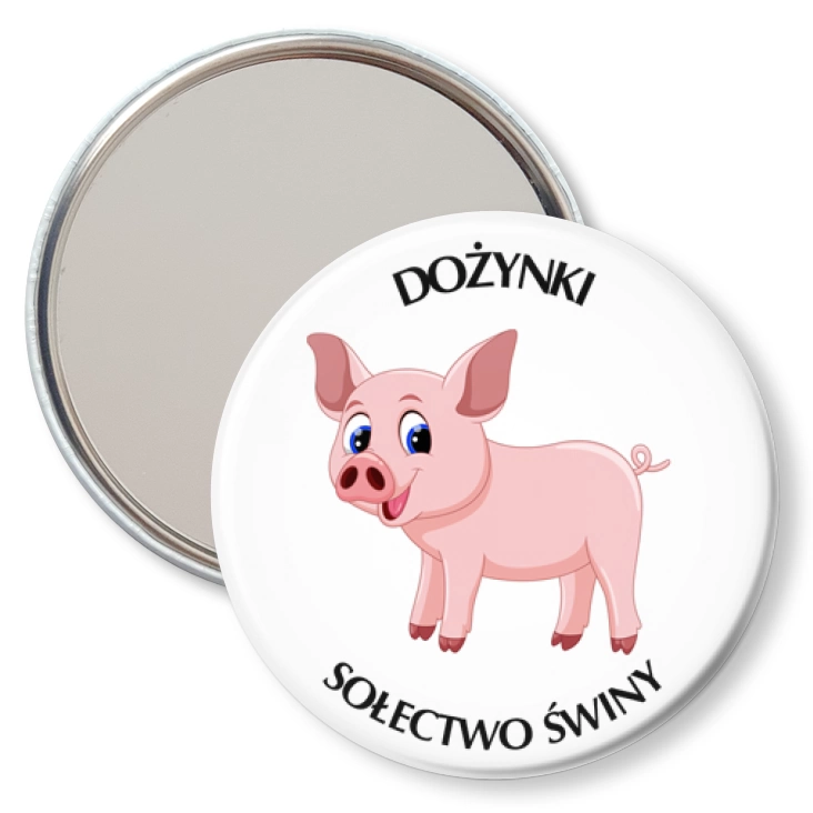 przypinka lusterko Dożynki Sołectwo Świny