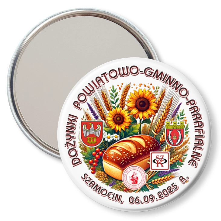 przypinka lusterko Dożynki Szamocin 2025