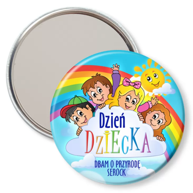 przypinka lusterko Dzień Dziecka Dbam o przyrodę Serock
