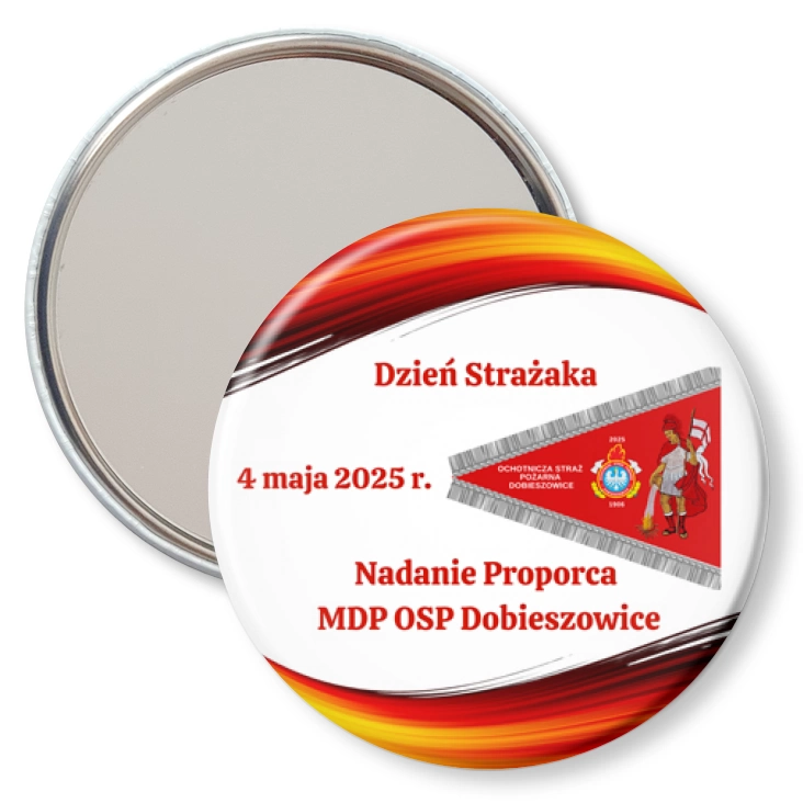 przypinka lusterko Dzień Strażaka Dobieszowice 2025