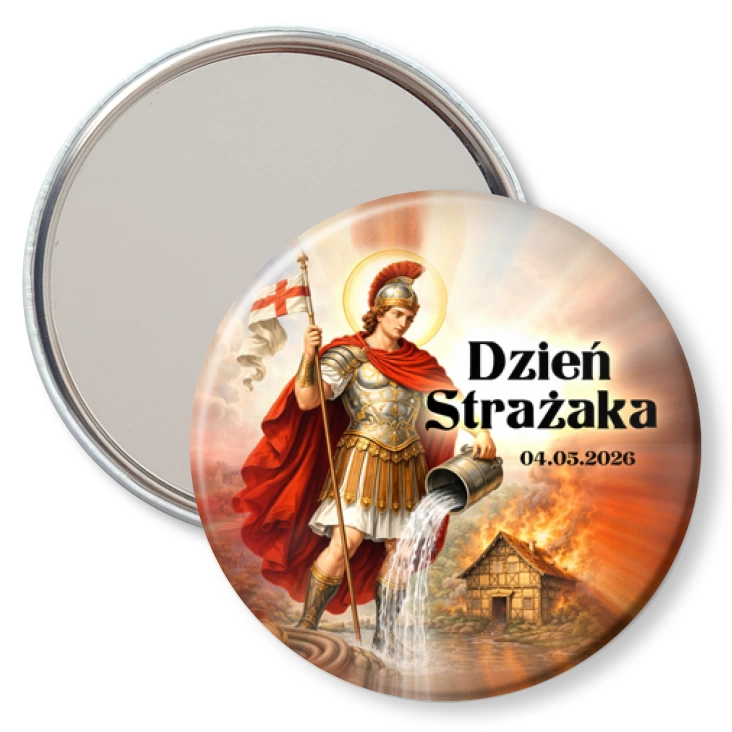 przypinka lusterko Dzień Strażaka Patron strażaków św. Florian