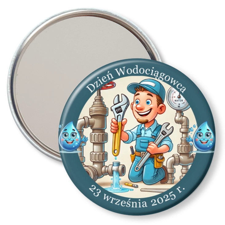przypinka lusterko Dzień Wodociągowca