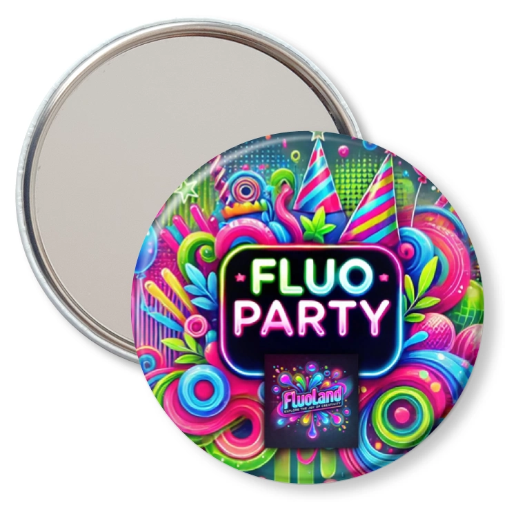 przypinka lusterko Fluo party Fluoland