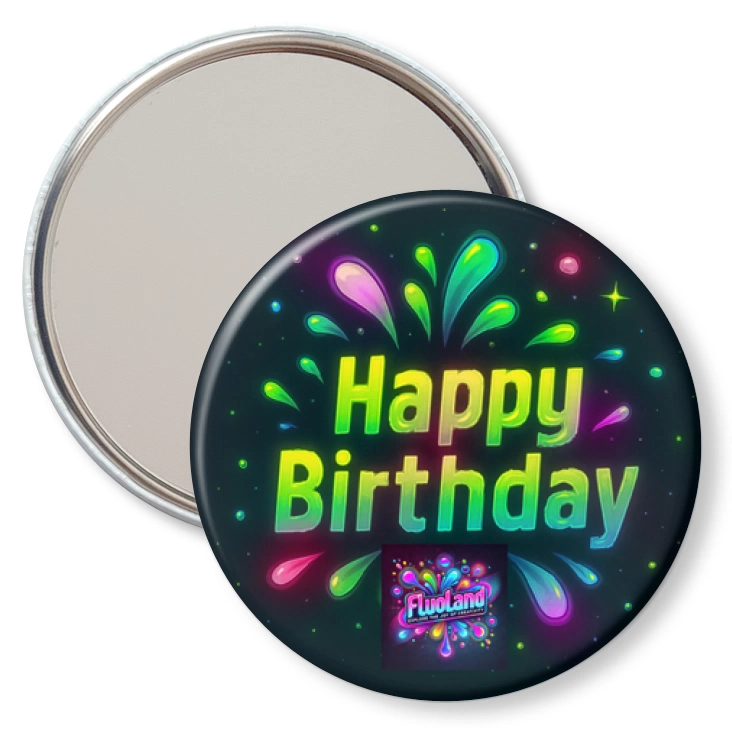 przypinka lusterko Fluoland Happy Birthday urodziny