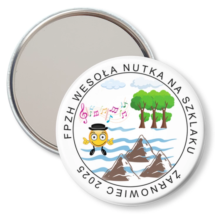 przypinka lusterko FPZH Wesoła Nutka na szlaku