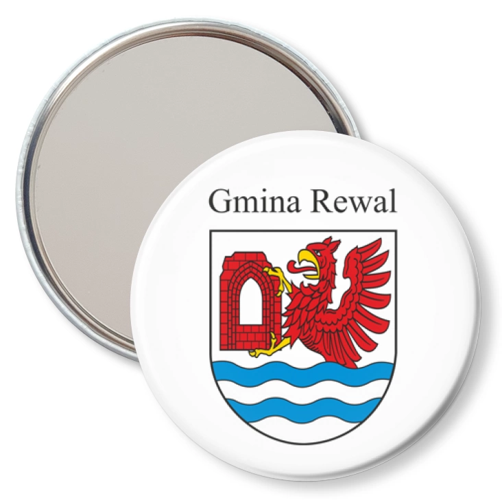 przypinka lusterko Gmina Rewal