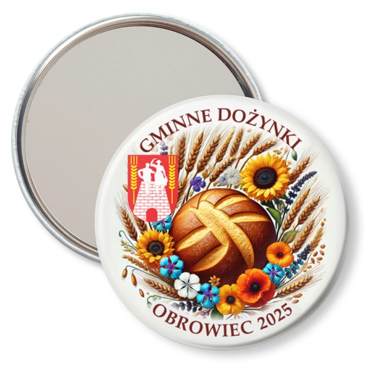 przypinka lusterko Gminne Dożynki Obrowiec 2025