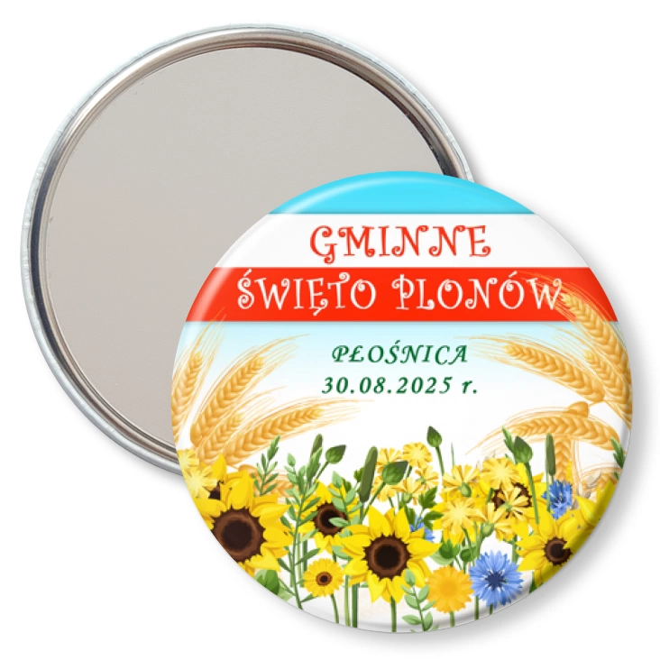 przypinka lusterko Gminne Święto Plonów Płośnica 2025