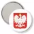 Przypinka lusterko Godło Polski Orzeł w koronie