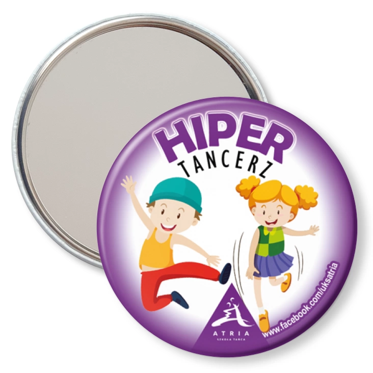 przypinka lusterko Hiper Tancerz Szkoła Tańca Atria