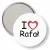 Przypinka lusterko I love Rafał