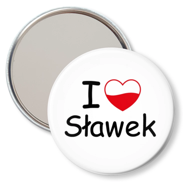 przypinka lusterko I love Sławek