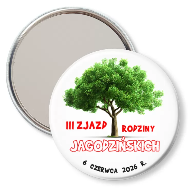 przypinka lusterko III Zjazd Rodziny Jagodzińskich