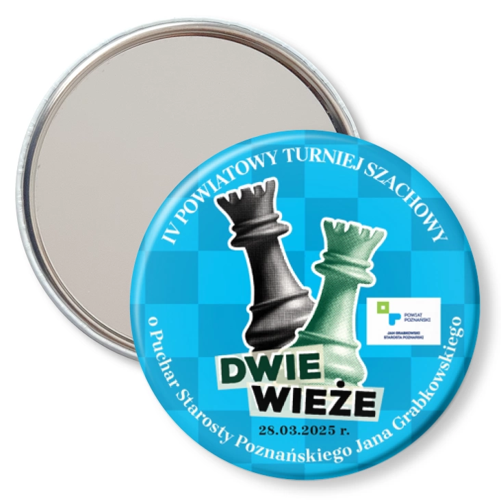 przypinka lusterko IV Turniej Szachowy Dwie Wieże ZSP Napachanie