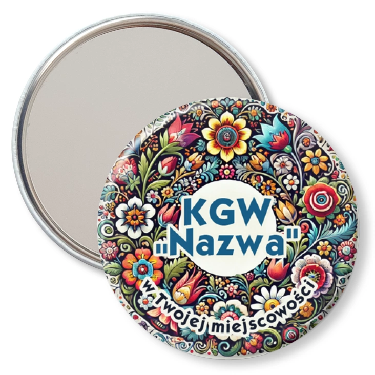 przypinka lusterko KGW motyw kociewski