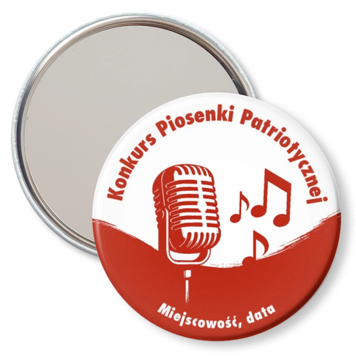 przypinka lusterko Konkurs piosenki patriotycznej