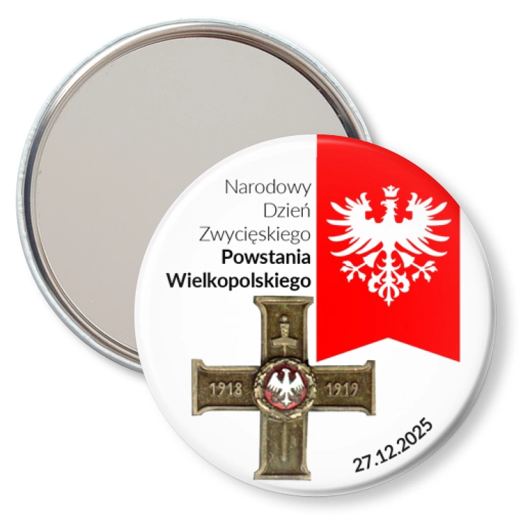 przypinka lusterko Krzyż Powstania Wielkopolskiego
