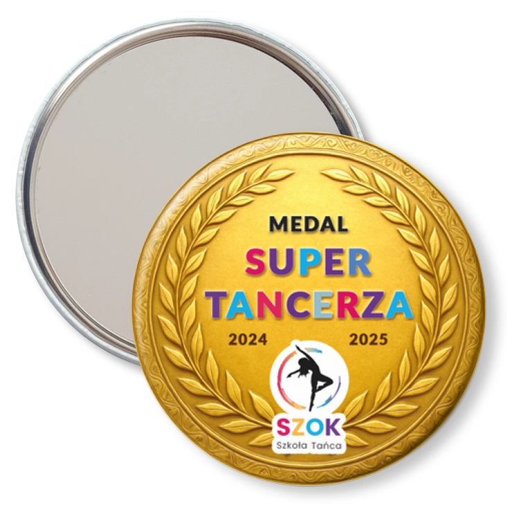 przypinka lusterko Medal Super Tancerza Szkoła Tańca Szok