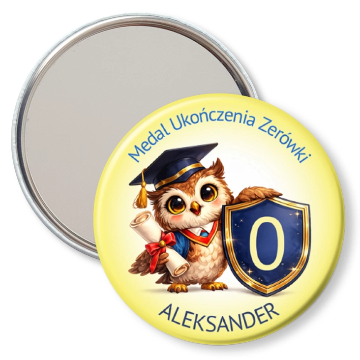 przypinka lusterko Medal ukończenia zerówki