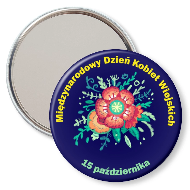 przypinka lusterko Międzynarodowy Dzień Kobiet Wiejskich