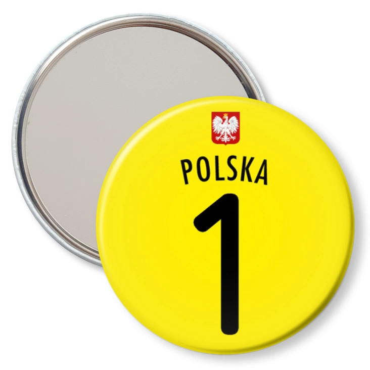 przypinka lusterko Numer jeden