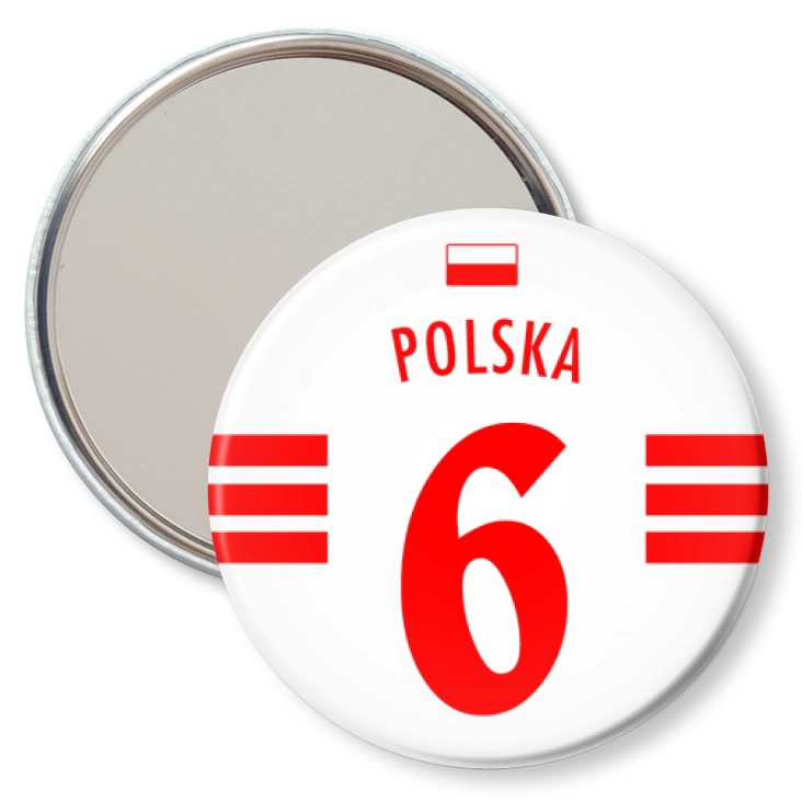 przypinka lusterko Numer sześć
