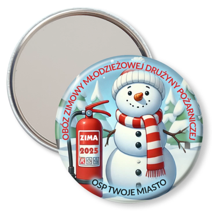 przypinka lusterko Obóż Zimowy MDP