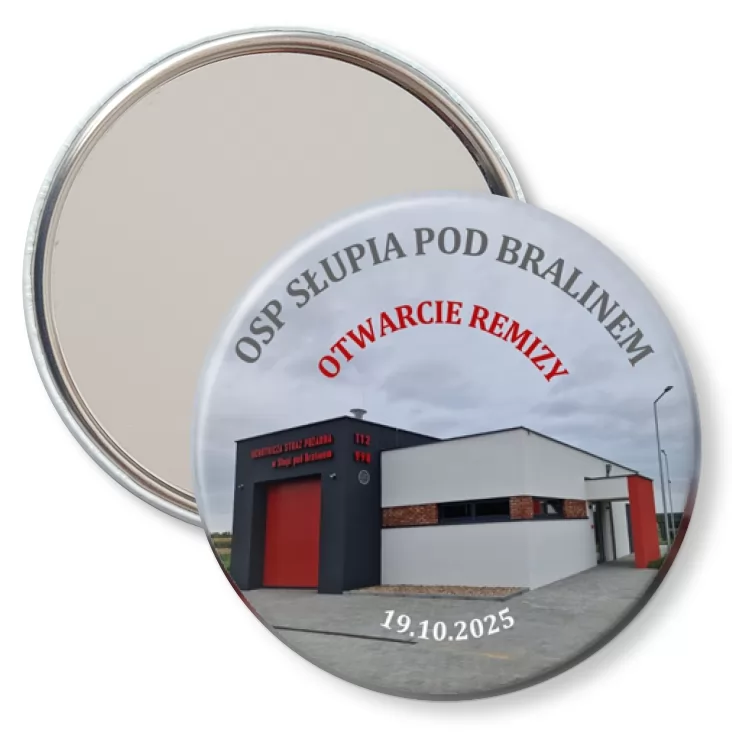 przypinka lusterko OSP Słupia pod Bralinem