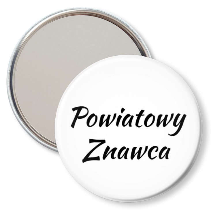 przypinka lusterko Powiatowy znawca