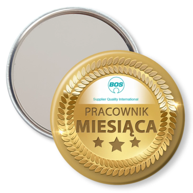 przypinka lusterko Pracownik miesiąca Bos