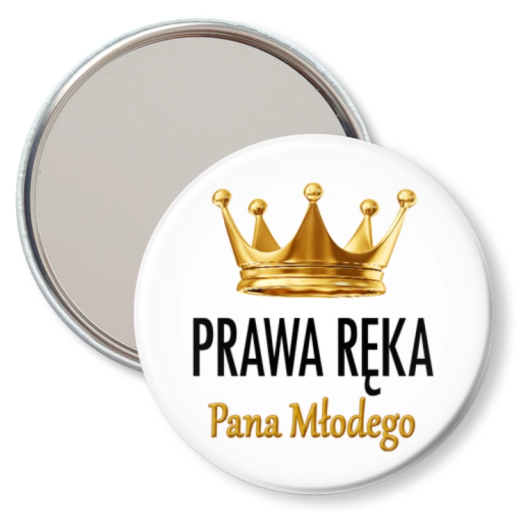 przypinka lusterko Prawa ręka Pana Młodego