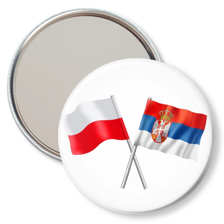 przypinka lusterko Przyjaźń polsko-serbska