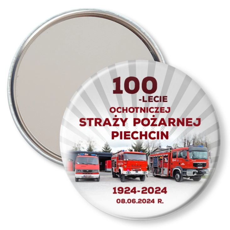 przypinka lusterko 100-lecie OSP Piechcin