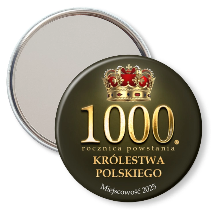 przypinka lusterko 1000. rocznica powstania Królestwa Polskiego