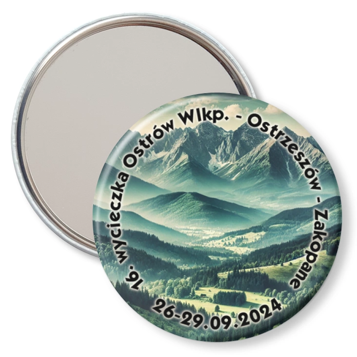przypinka lusterko 16. wycieczka Ostrzeszów - Ostrów Wlkp. - Zakopane