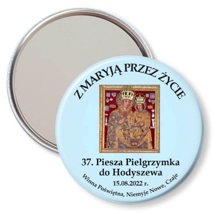 przypinka lusterko 37. Piesza Pielgrzymka do Hodyszewa