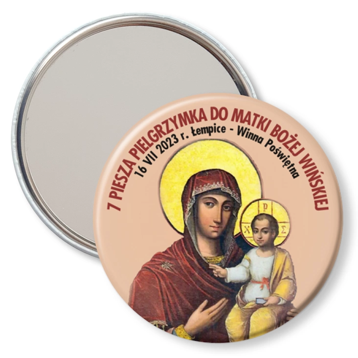 przypinka lusterko 7 Piesza Pielgrzymka do Matki Bożej Wińskiej