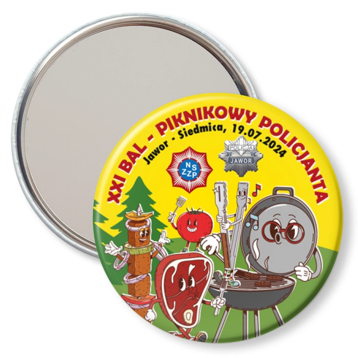 przypinka lusterko Bal Piknikowy Policjanta 2024