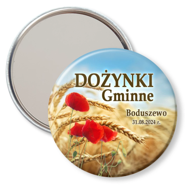 przypinka lusterko Dożynki Gminne Boduszewo 2024