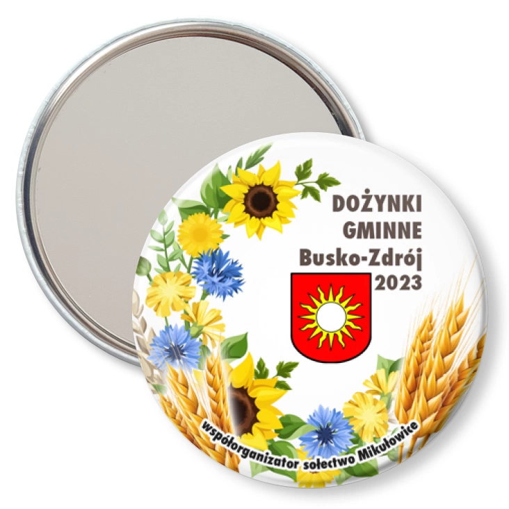 przypinka lusterko Dożynki Gminne Busko-Zdrój 2023