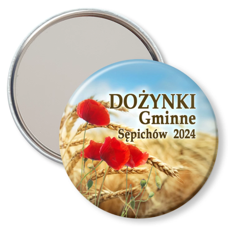 przypinka lusterko Dożynki Gminne Sępichów 2024