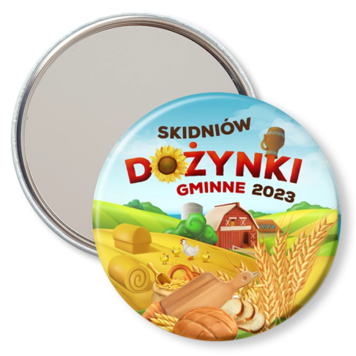 przypinka lusterko Dożynki Gminne Skidniów 2023
