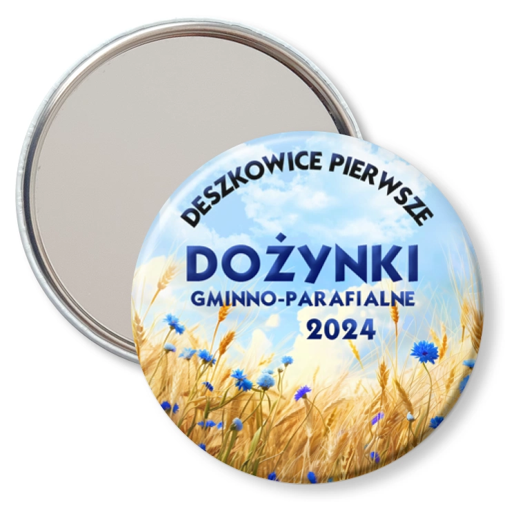 przypinka lusterko Dożynki Gminno-Parafialne Deszkowice Pierwsze 2024