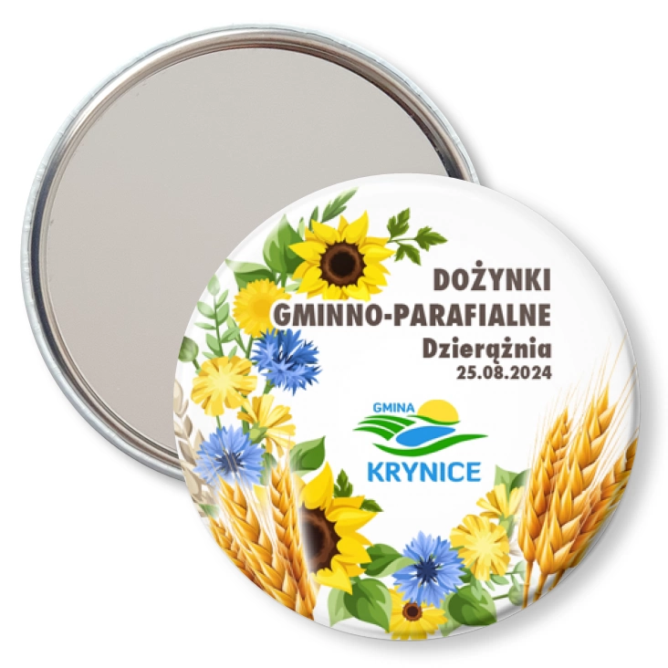 przypinka lusterko Dożynki Gminno-Parafialne Dzierążnia