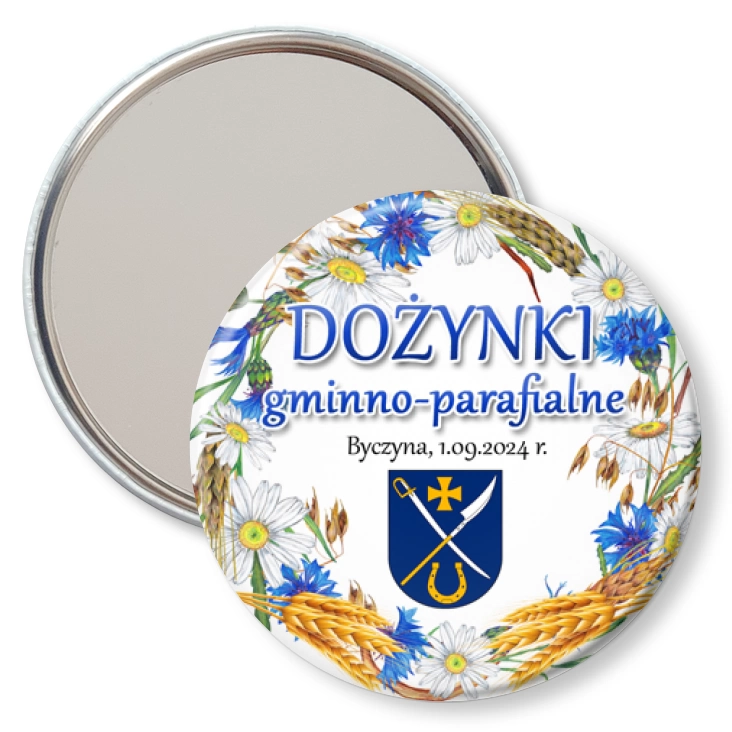 przypinka lusterko Dożynki gminno-parafialne Gmina Dobre 2024