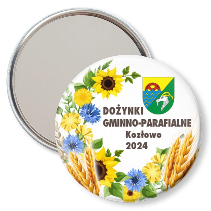 przypinka lusterko Dożynki Gminno-Parafialne Kozłowo 2024